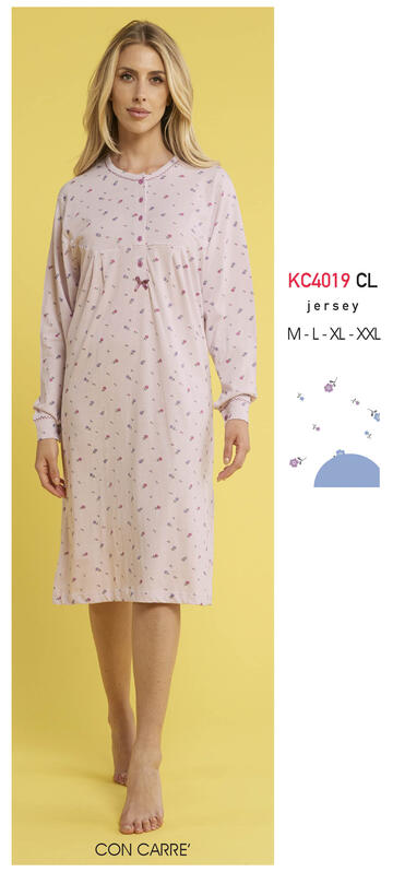 ART. KC4019 CL- canotta donna m/l cotone kc4019 cl - Fratelli Parenti